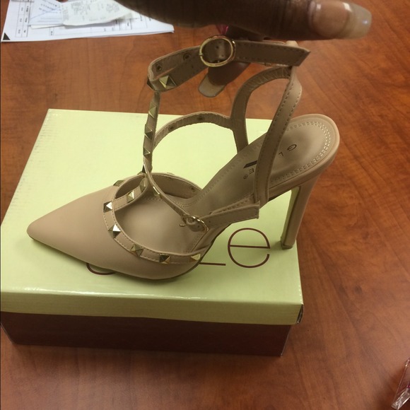 Nude colored shoes