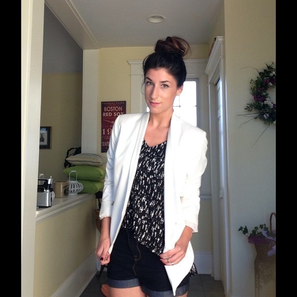 Crisp white blazer