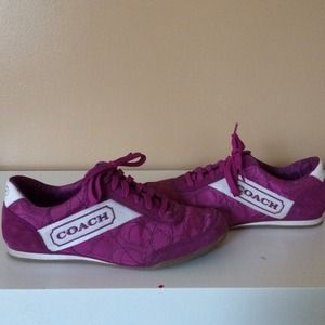Pink coach sneakers LAST CALL PRICE REDUCED