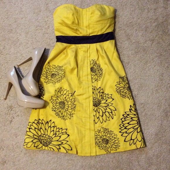 Anthropologie Dresses & Skirts - Anthropologie dress w/embroidered flowers
