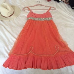 Free People Coral Dress