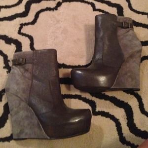 Cute wedge booties