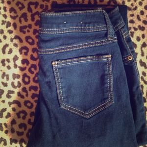 Dark wash skinny jeans