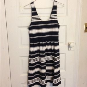 J. Crew Sleeveless Striped Dress