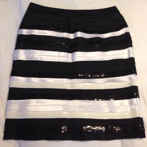 WHBM Striped Skirt