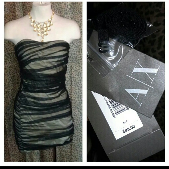 A/X NUDE/BLACK DRESS