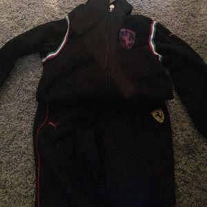 puma ferrari sweat suit