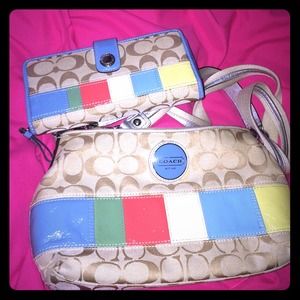 100% Authentic Coach bag and matching wallet