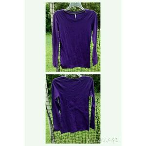 Basic purple long sleeved shirt
