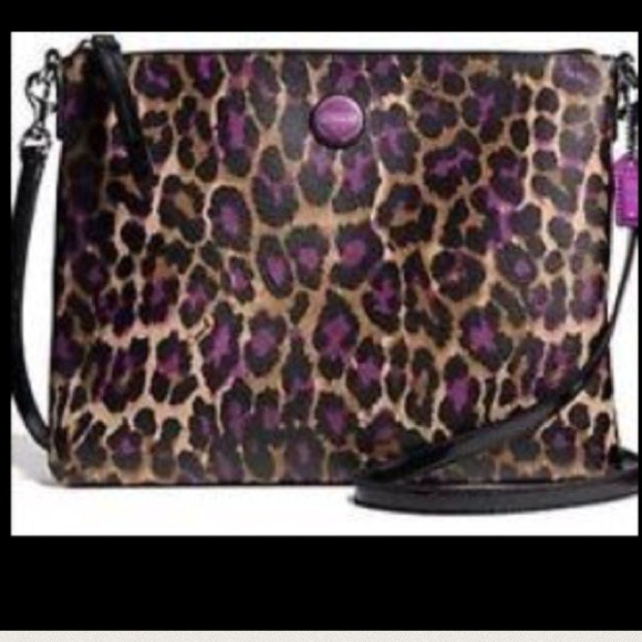 Coach ocelot crossbody
