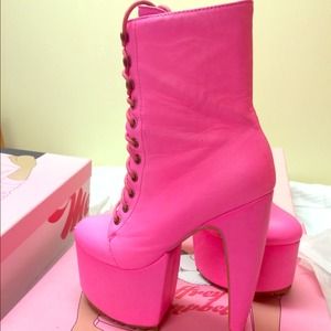Neon pink Jeffery Campbell