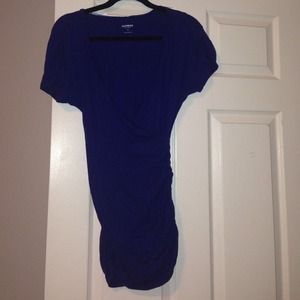 Express ruched tunic navy size M