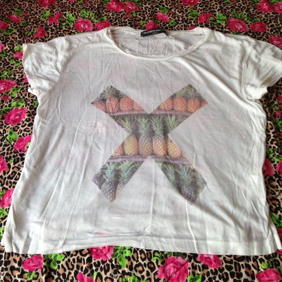 Brandy Melville Tops - Brandy Melville Pineapple & floral halter bundle