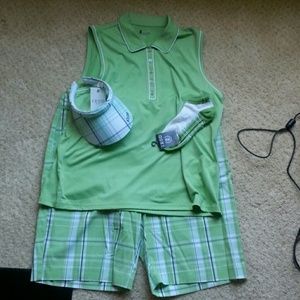 Female golf short set
