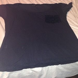 Express thin tee with sequin pocket