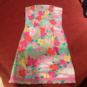 Lilly Pulitzer strapless dress