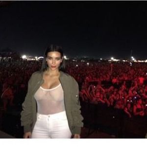 American apparel mesh bodysuit as kim kardashian