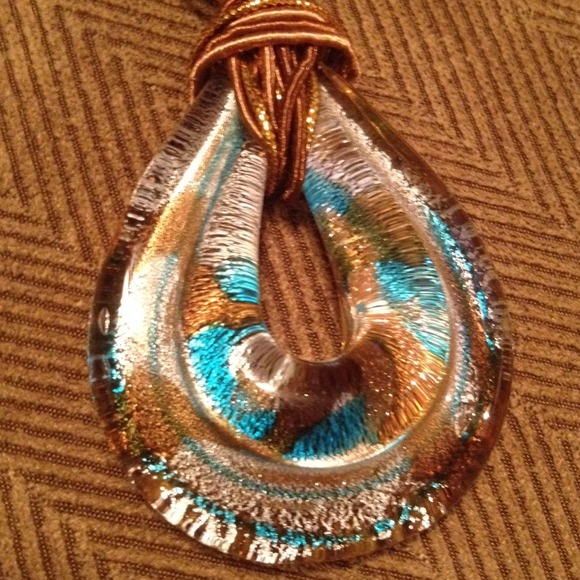 Glass Blown Necklace from ITALY❗️SOLD free promo - Picture 3 of 4