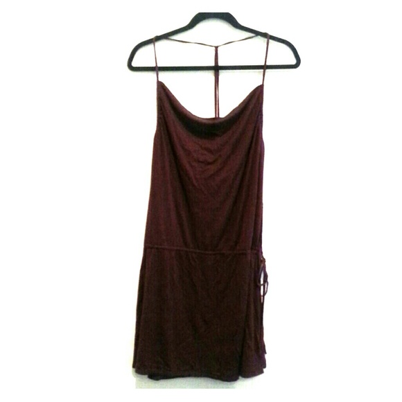 Thin racer back drawstring dress