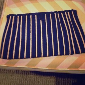 Vintage Walborg navy and gold 1950s clutch