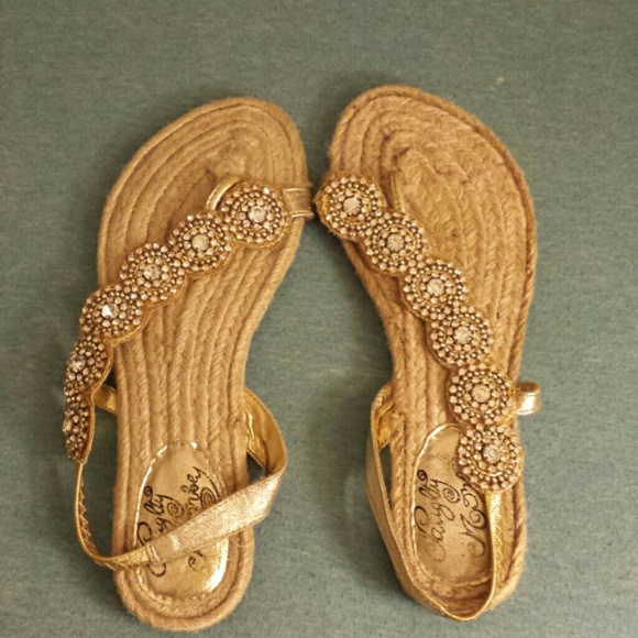 naughty monkey jeweled sandals