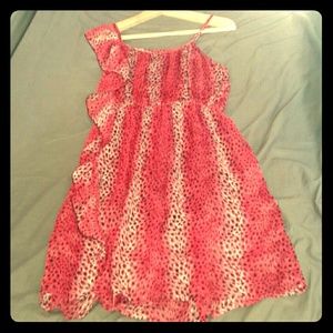 Sheer wild print dress