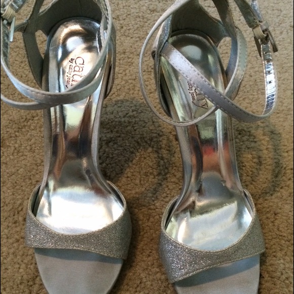 Cathy Jean formal silver heels