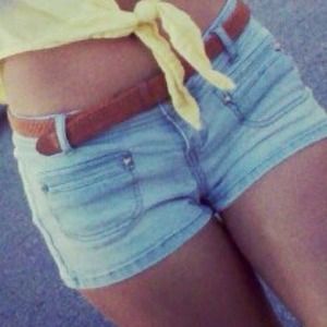 Blue shorts