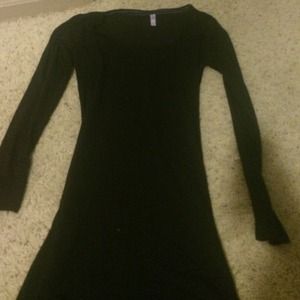 Black high low dress