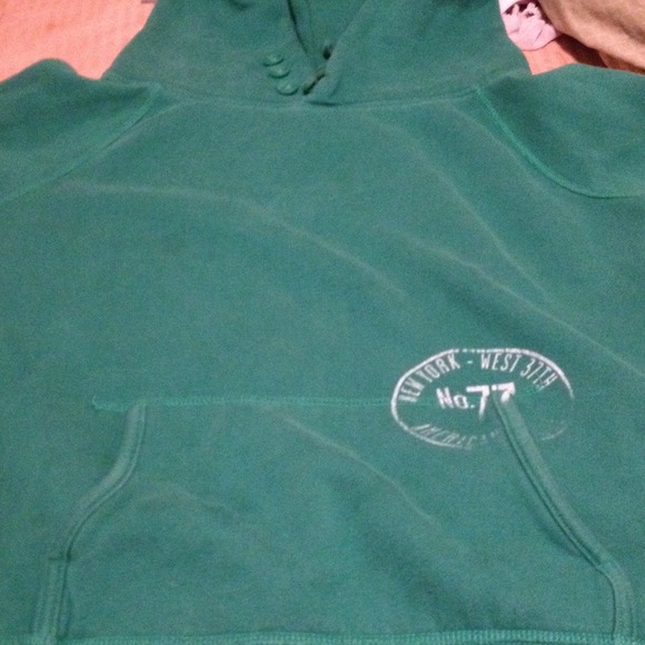 Green American eagle hoodie