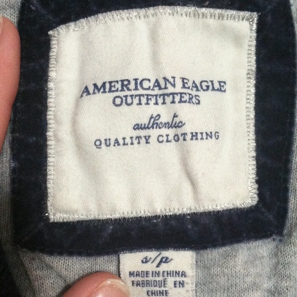 American Eagle button up cardigan w/hood - Picture 2 of 2