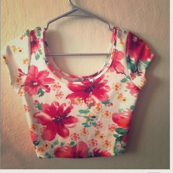 Floral crop top