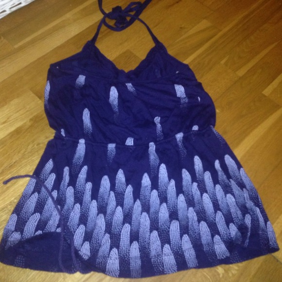 Language purple halter - Picture 3 of 3