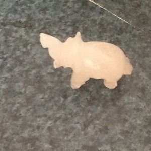 Hand carved lucky elephant