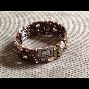 Browns and copper tones bracelet