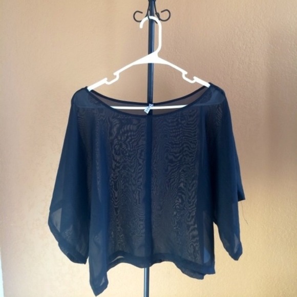 Sheer Black Blouse!