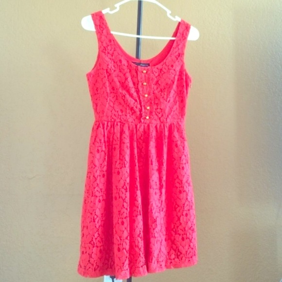 Orange Floral Cut Out Dress!