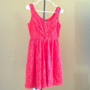 Orange Floral Cut Out Dress!