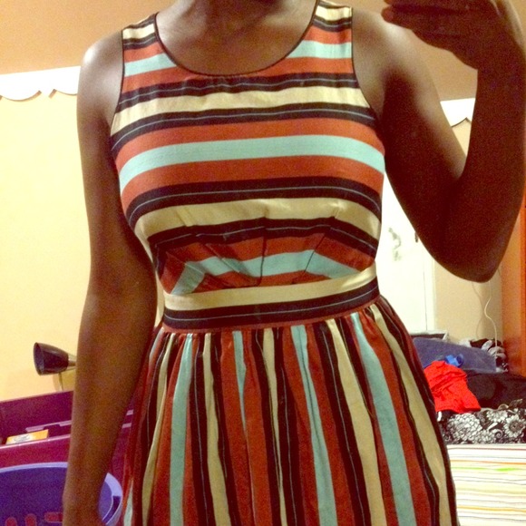Beautiful striped babydoll dress