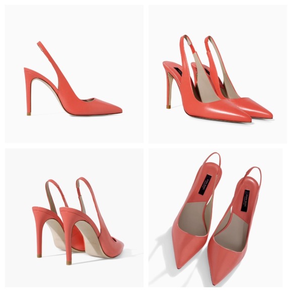 🌻SOLD🌻 Zara Leather Slingback Heels - Picture 2 of 3