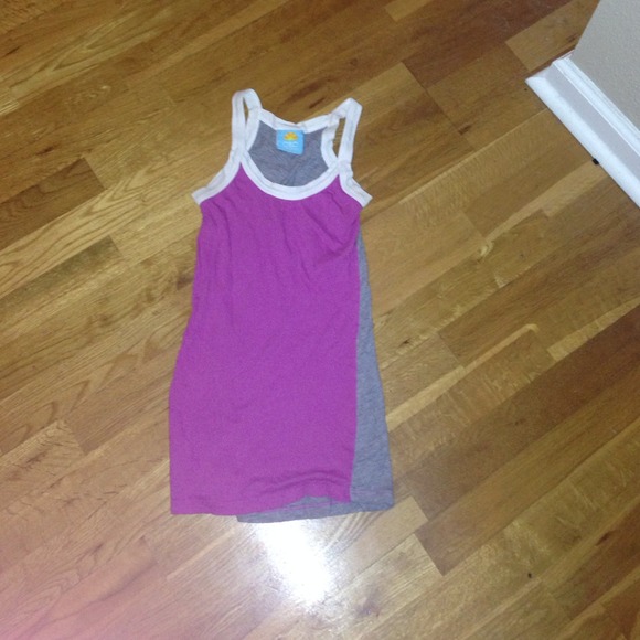 C & C pink white and grey tank top