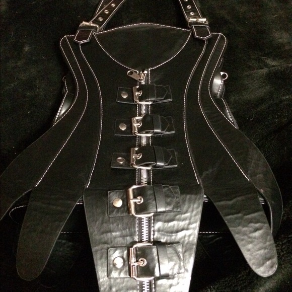 Gothic corset hand bag.
