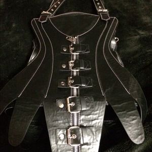Gothic corset hand bag.