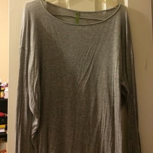 Grey off the shoulder top