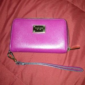 Authentic Michael Kors Fuschia Wristlet