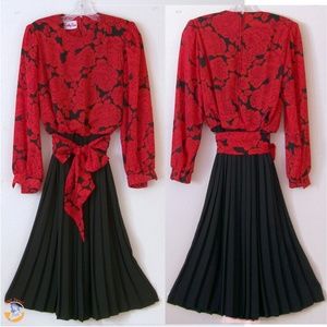 Hipster Vintage Retro Floral Rose 70s dress