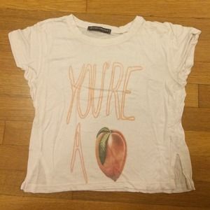 Brandy Melville "You're a Peach" Tee