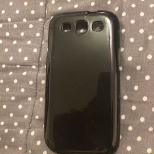 All black phone cases compatible for Galaxy s3