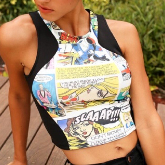 Comic Crop Top