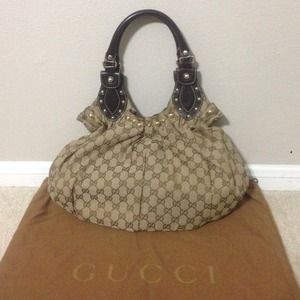 Gucci Pelham Beige Monogram Handbag
